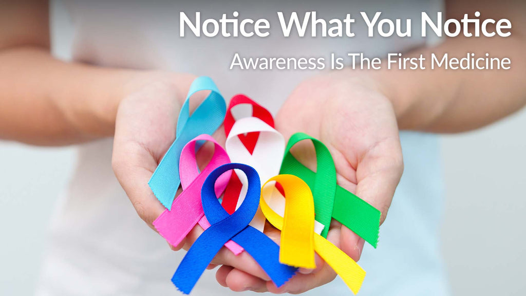 Notice What You Notice: Awareness Is the First Medicine