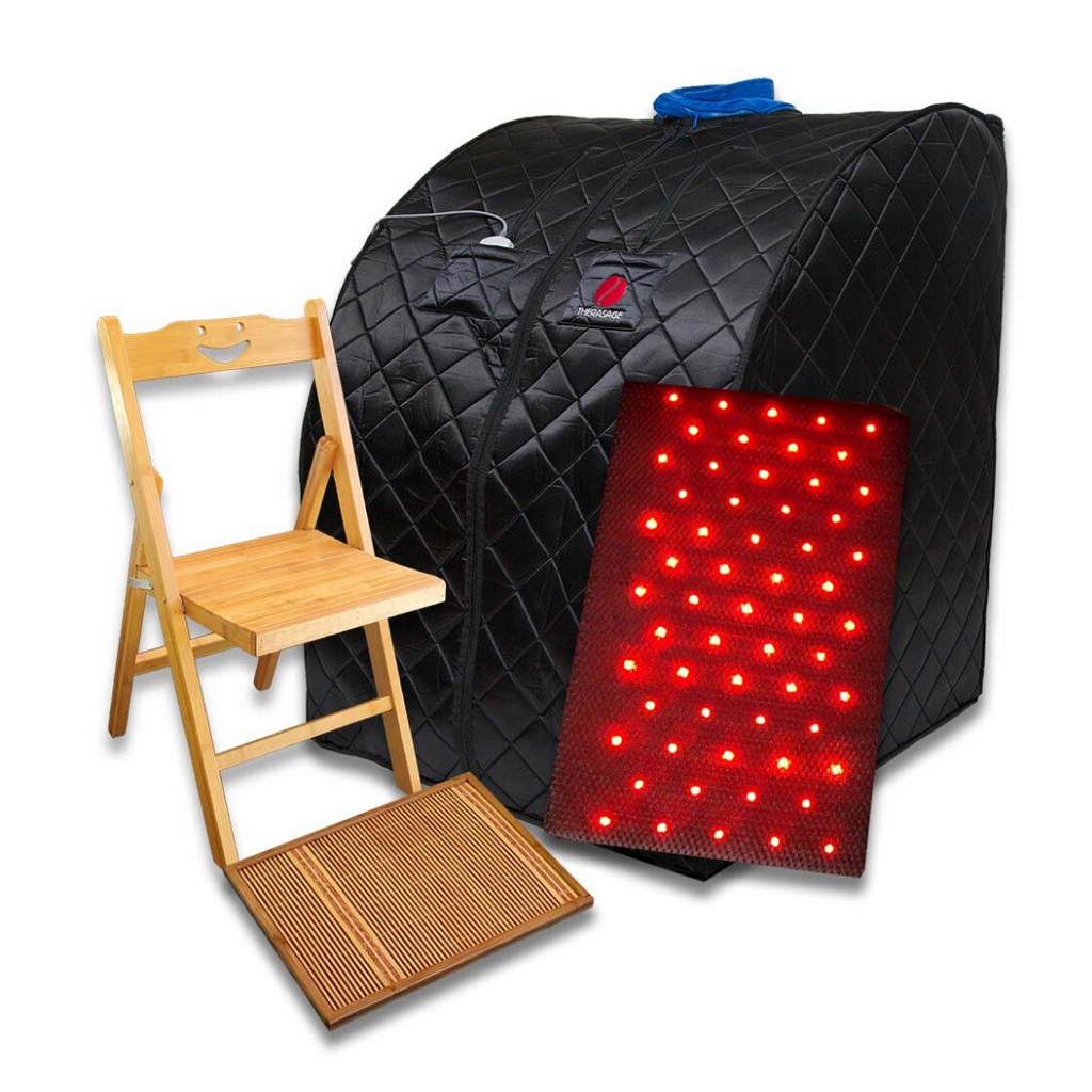 Thera360 Plus Therasage Sauna - Black with Red Light Therapy