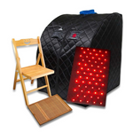 Thera360 Plus Therasage Sauna - Black with Red Light Therapy