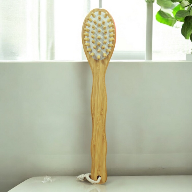 TheraBrush With Copper Bristles - LONG HANDLE (Vegan)
