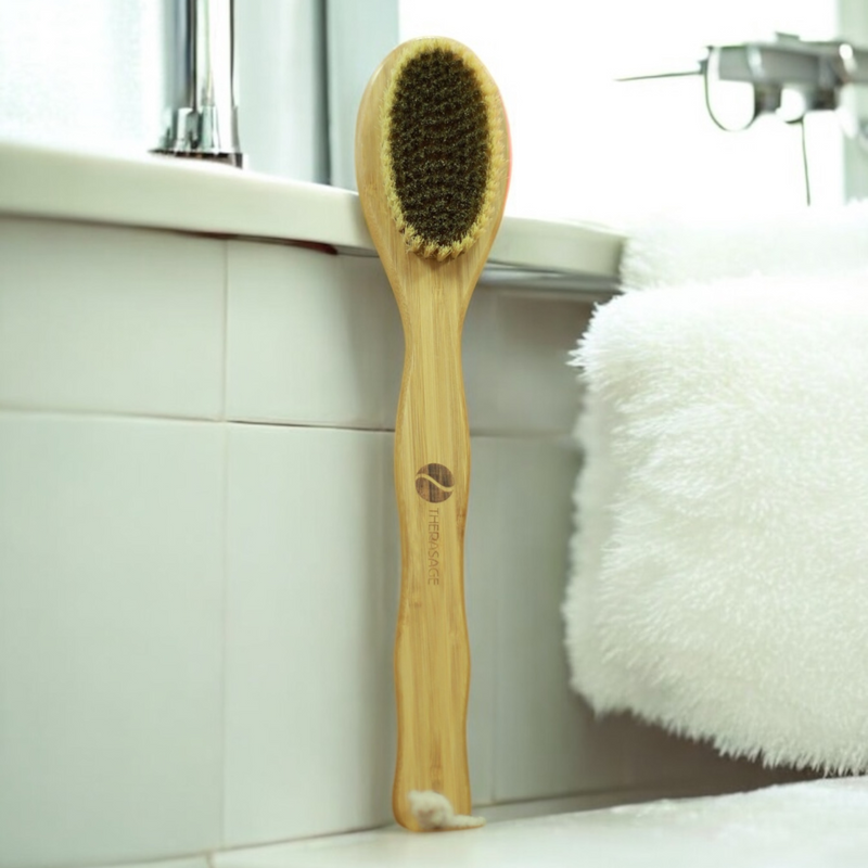 TheraBrush With Copper Bristles - LONG HANDLE (Vegan)