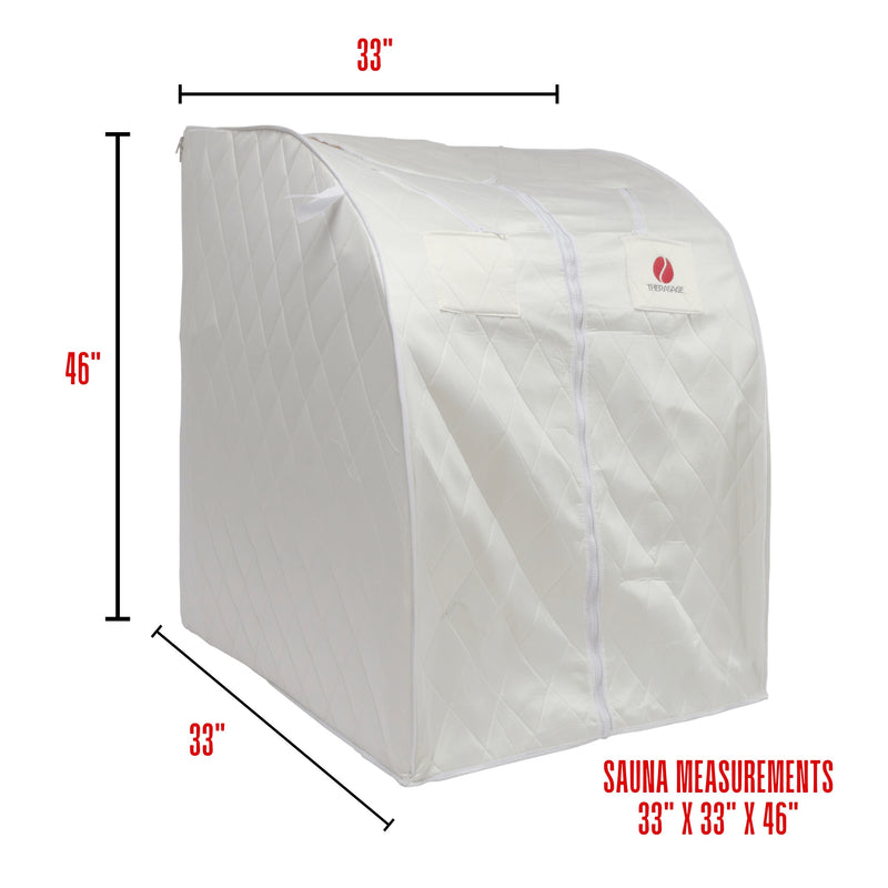 Thera360 PLUS Personal Sauna (White | SHIPS IN 7-10 DAYS)