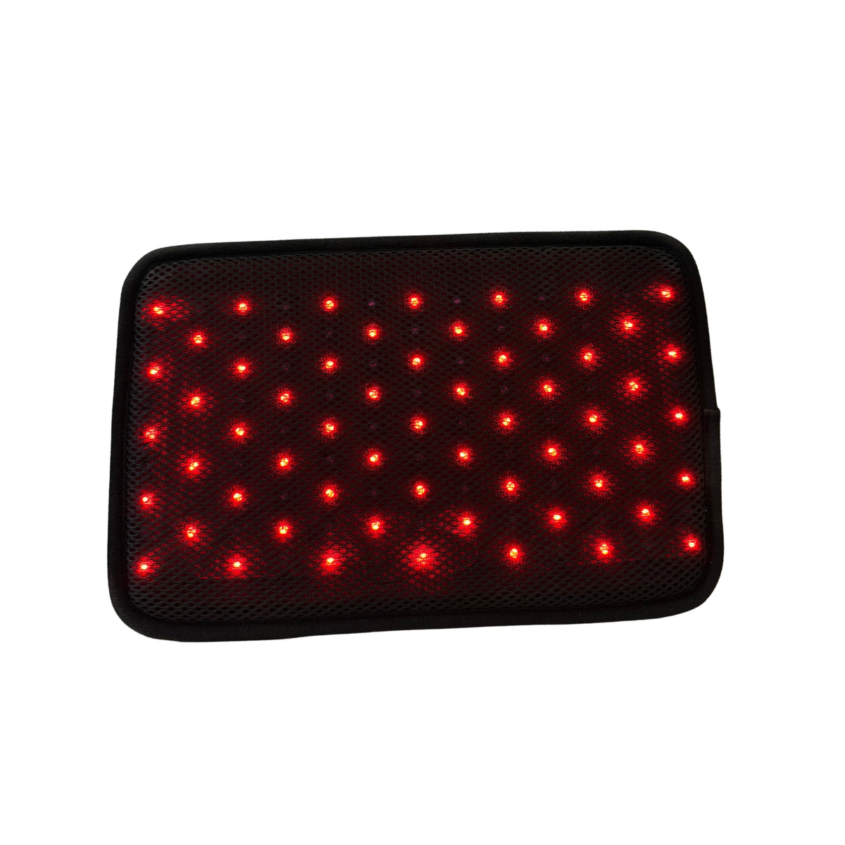 Tri-Lite red light panel shown horizontally with its LEDs illuminated.