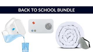 Back To School Bundle (TheraComfort Weighted Blanket, TheraComfort Eye Pillow, TheraO3 Module, TheraH2O Pitcher)