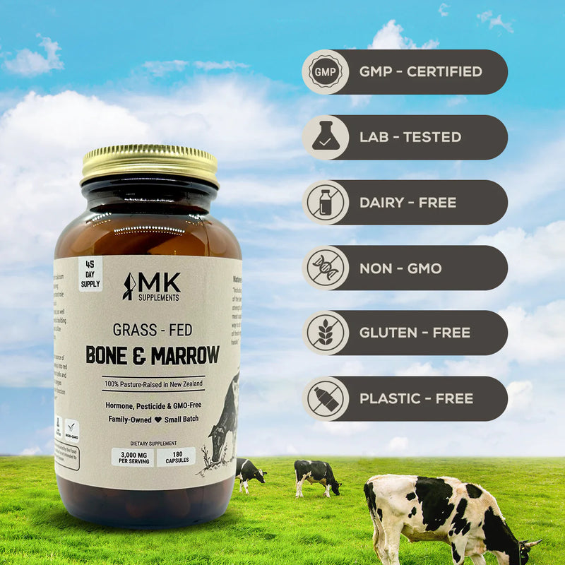 MK Supplements Grass-Fed Beef Bone & Marrow