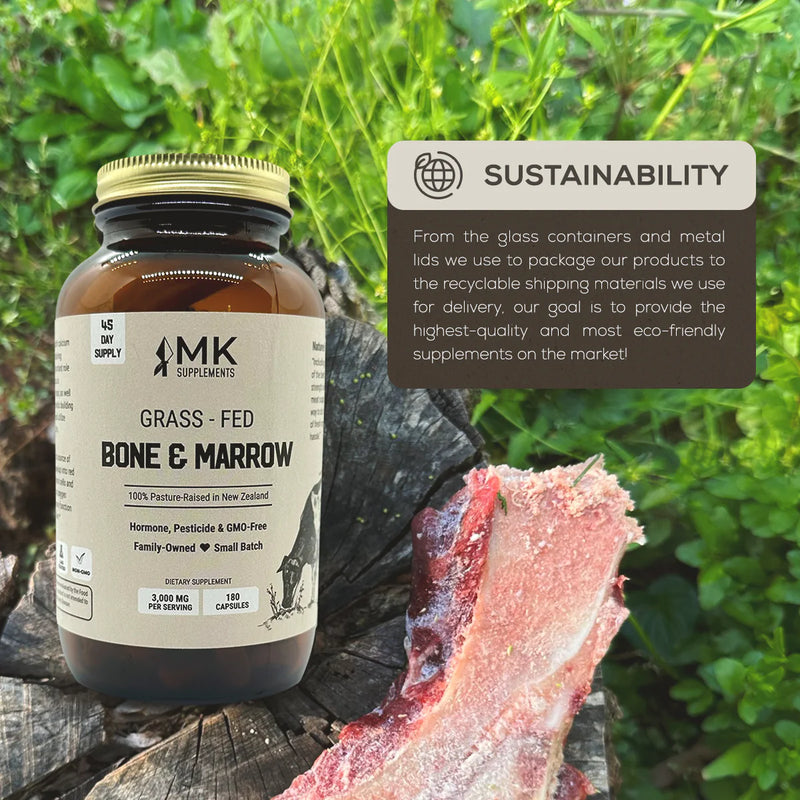 MK Supplements Grass-Fed Beef Bone & Marrow