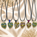 One-Of-A-Kind Hand Blown Glass Pendant TheraHeart