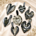 One-Of-A-Kind Hand Blown Glass Pendant TheraHeart