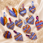 One-Of-A-Kind Hand Blown Glass Pendant TheraHeart