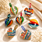 One-Of-A-Kind Hand Blown Glass Pendant TheraHeart