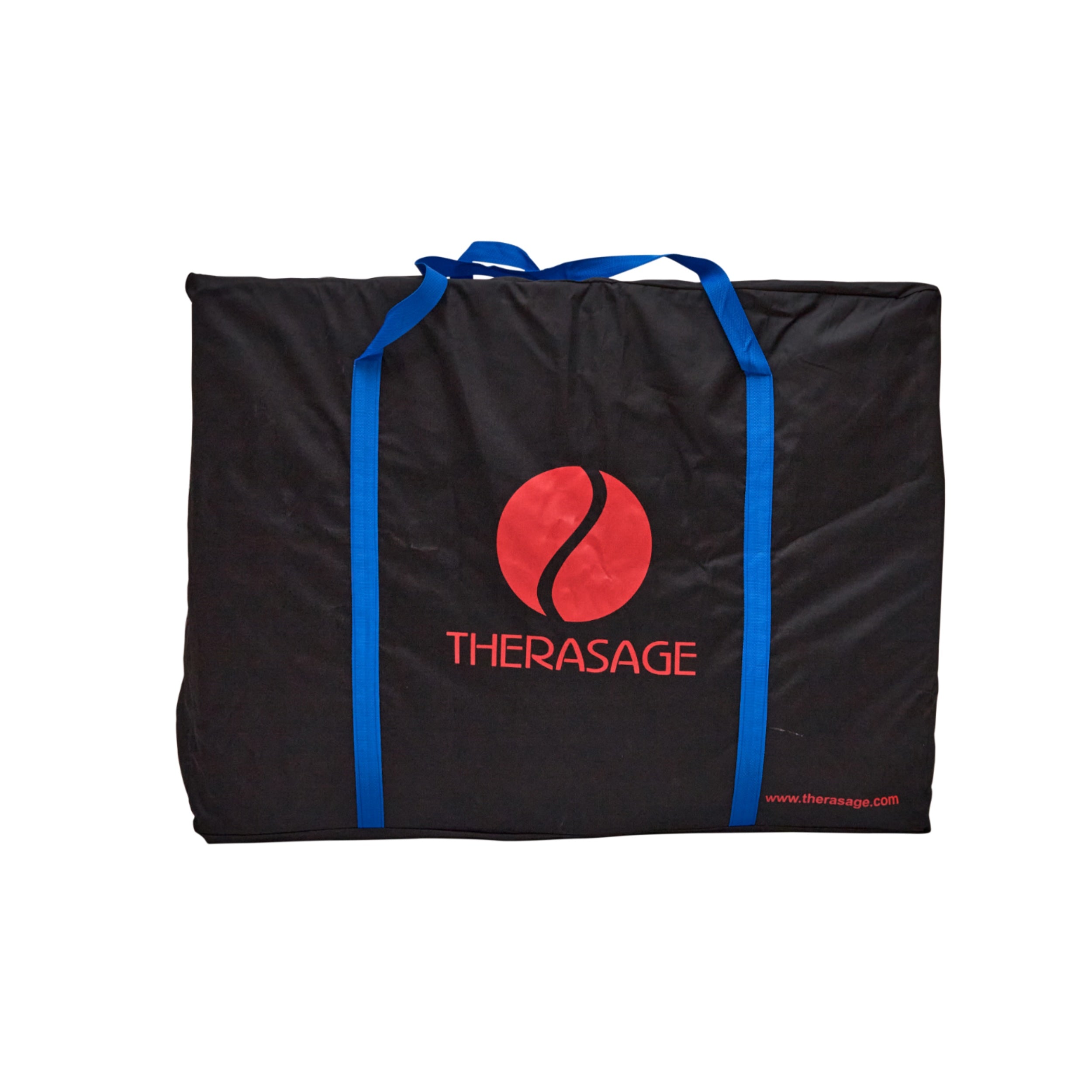 Therasage Thera360 PLUS sauna packed into its portable carry bag