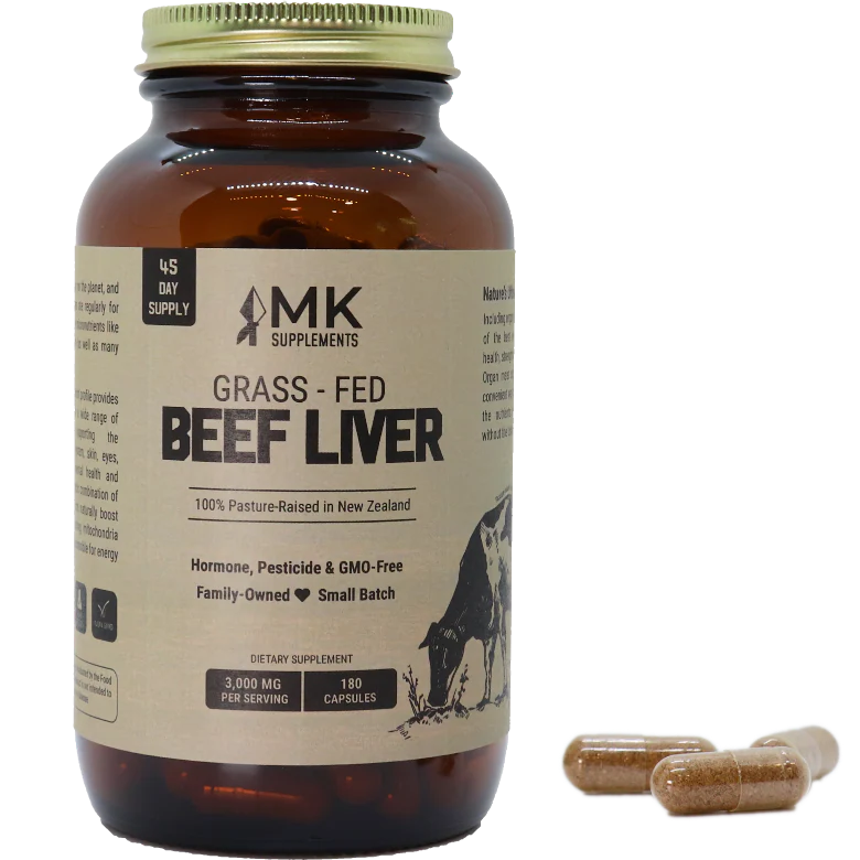 MK Supplements Grass-Fed Beef Liver