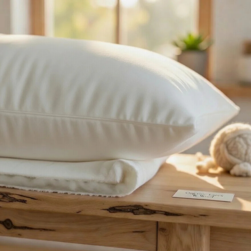 Organic Latex and Wool Deluxe Pillow